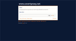 Desktop Screenshot of covertproxy.net